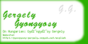gergely gyongyosy business card